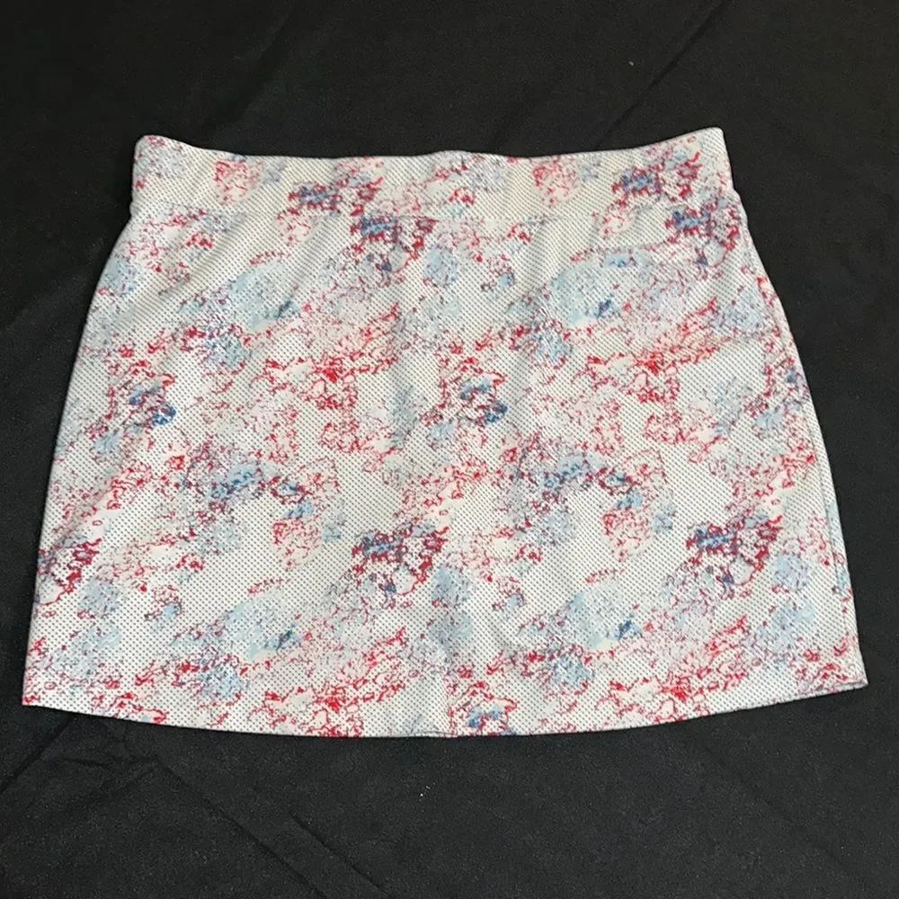 Pebble Beach Multicolor Pattern Skort Size XL